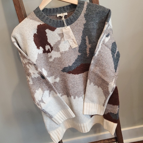 NWT Mystree Taupe & Grey Color Mix Pullover - Picture 6 of 6